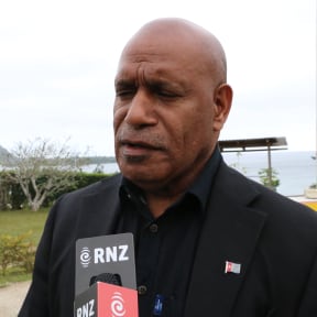 Benny Wenda at the 22 Melanesian Spearhead Group Leaders' Summit in Port Vila. 22 August 2023