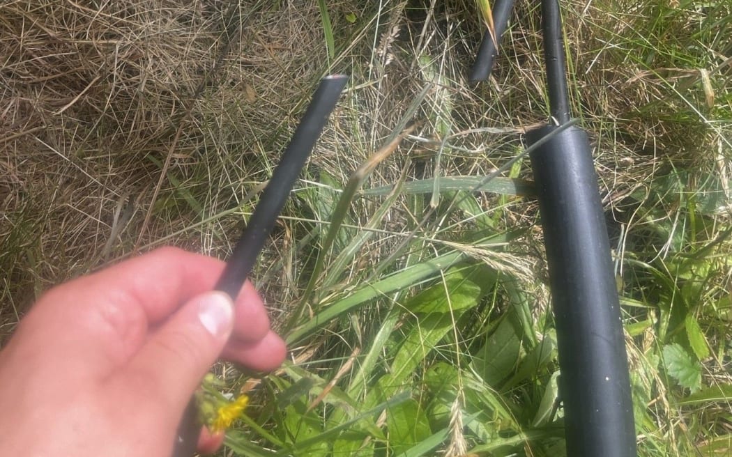 Cut wires at the environmental monitoring equipment in Rai Valley. Replacing the wiring will cost ratepayers $4000, council says.