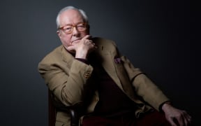 French founder of the Front national (FN) far-right party Jean-Marie Le Pen poses during a photo session on February 2 , 2022 at his home in Rueil-Malmaison, west of Paris. (Photo by JOEL SAGET / AFP)
