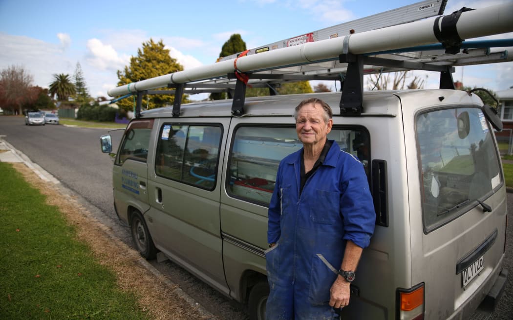 Graham Burke has been living in Meha Tulloch's old home while his is being cleared.