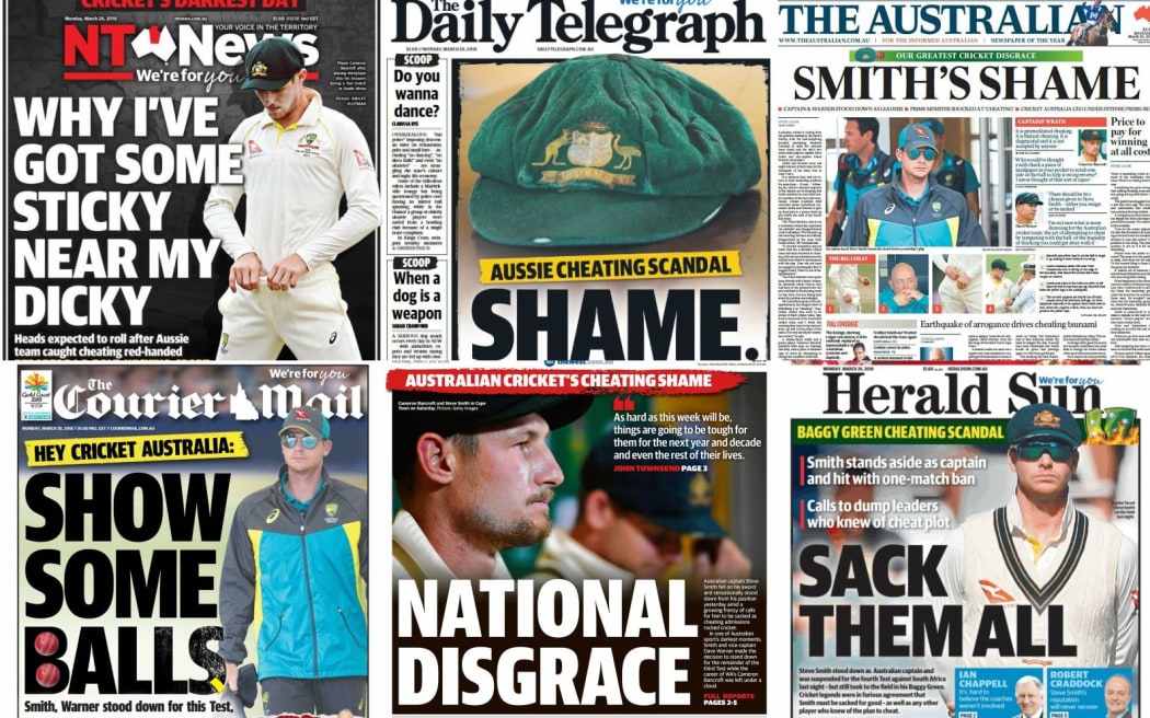 Some of the media reaction from across the Tasman to Australia's cheating.