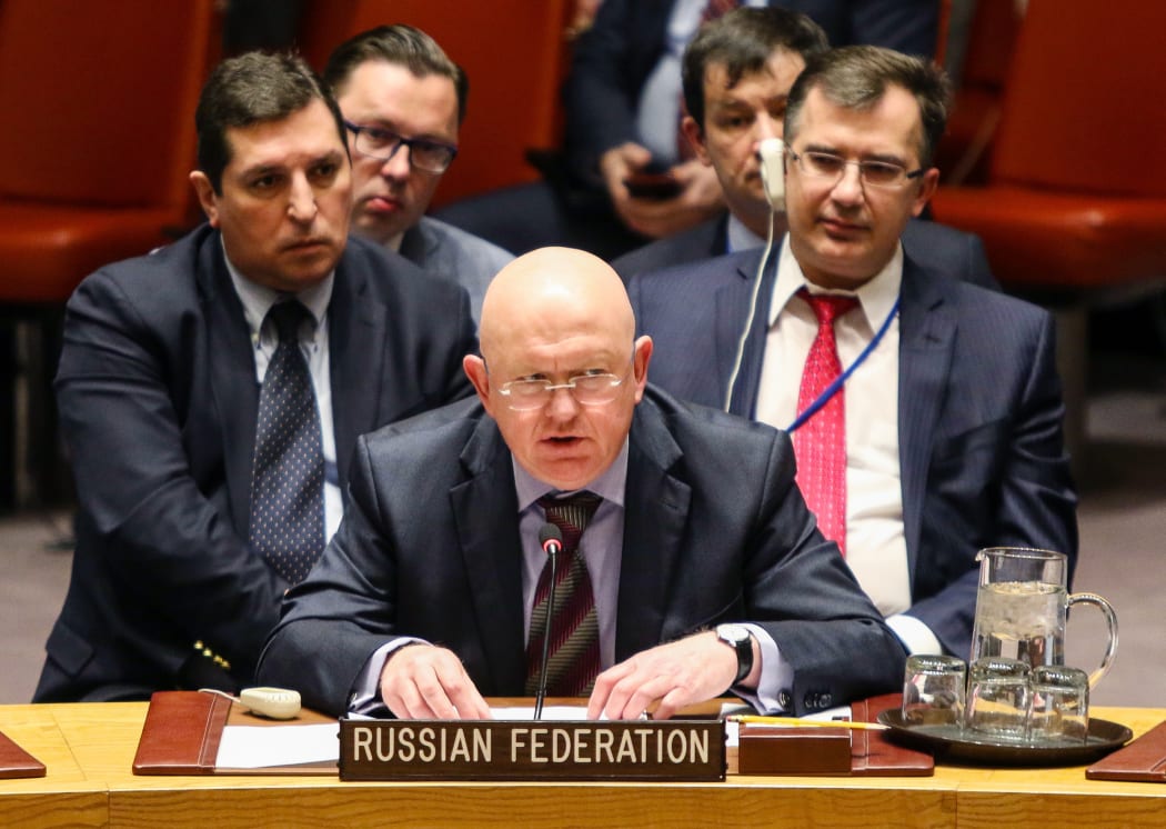 Moscow's UN ambassador Vasily Nebenzia.