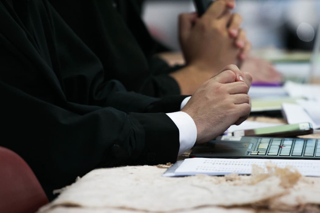 Representatives from the Office of the Clerk helped with the Pacific Youth Parliament Simulation in Christchurch. One-hundred young Pacific people took part in the simulation in 2017.