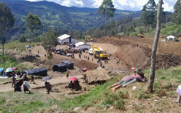 Enga landslide, Papua New Guinea.