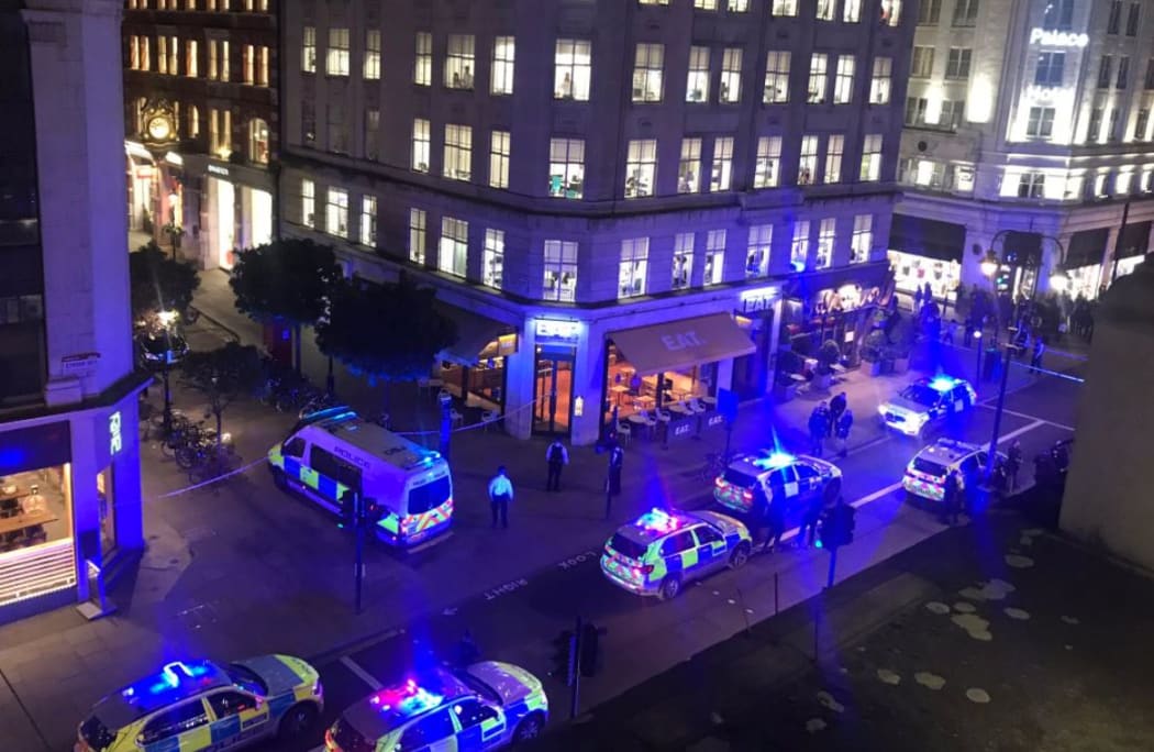 The incident, in Southampton Street, Covent Garden, is not believed to be terror-related, police have said.
