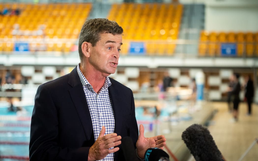 WELLINGTON, NEW ZEALAND - December 16: Don Mackinnon speaks during event. New Zealand Sport launch three major integrity initiatives to keep sport safe, fair and inclusive December 16, 2020 in Wellington, New Zealand. (Photo by Elias Rodriguez/ www.photosport.nz)