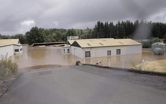 The Waipawa River in southern Hawke's Bay during Cyclone Gabrielle