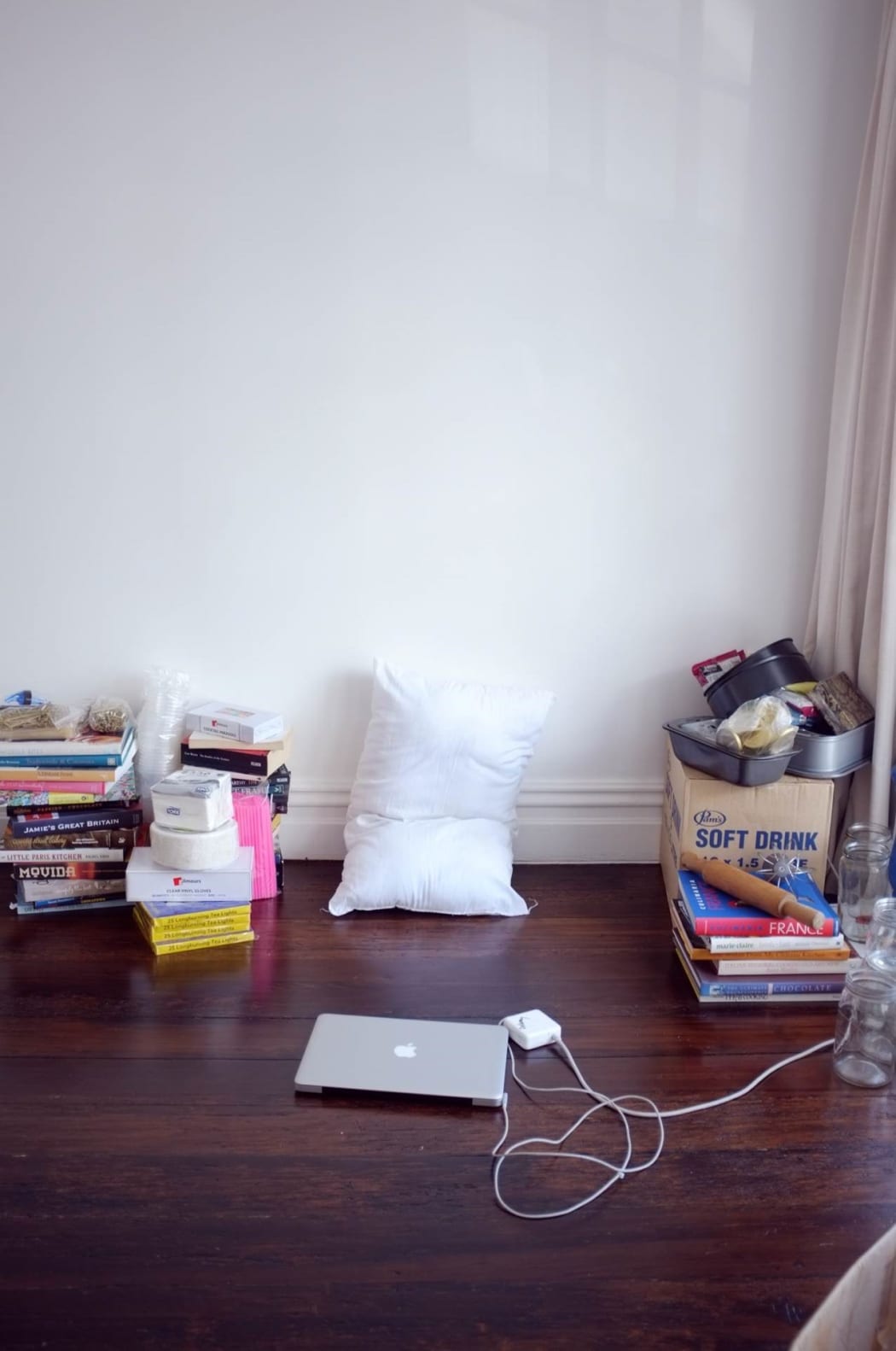 a laptop, lying on the ground