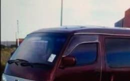 Nicole Brown's maroon and silver Toyota Hiace van