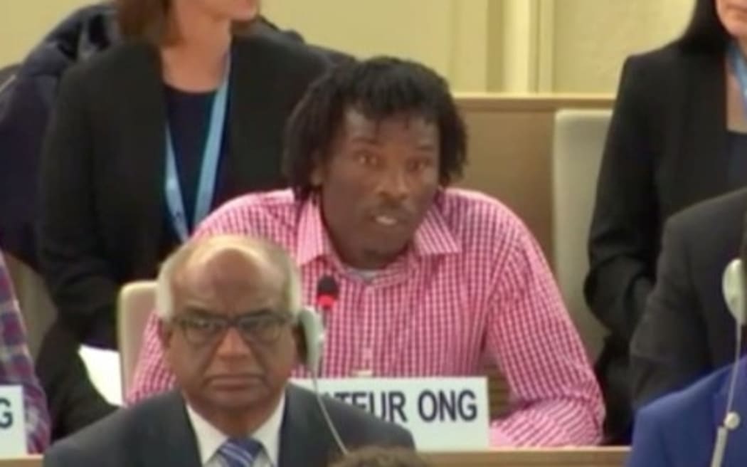 Abdul Aziz Muhamat at the UN Human Rights Council.
