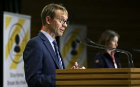 WELLINGTON, NEW ZEALAND - MARCH 31: Director-General of Health Dr Ashley Bloomfield speaks to media during a press conference at Parliament on March 31, 2020 in Wellington, New Zealand.