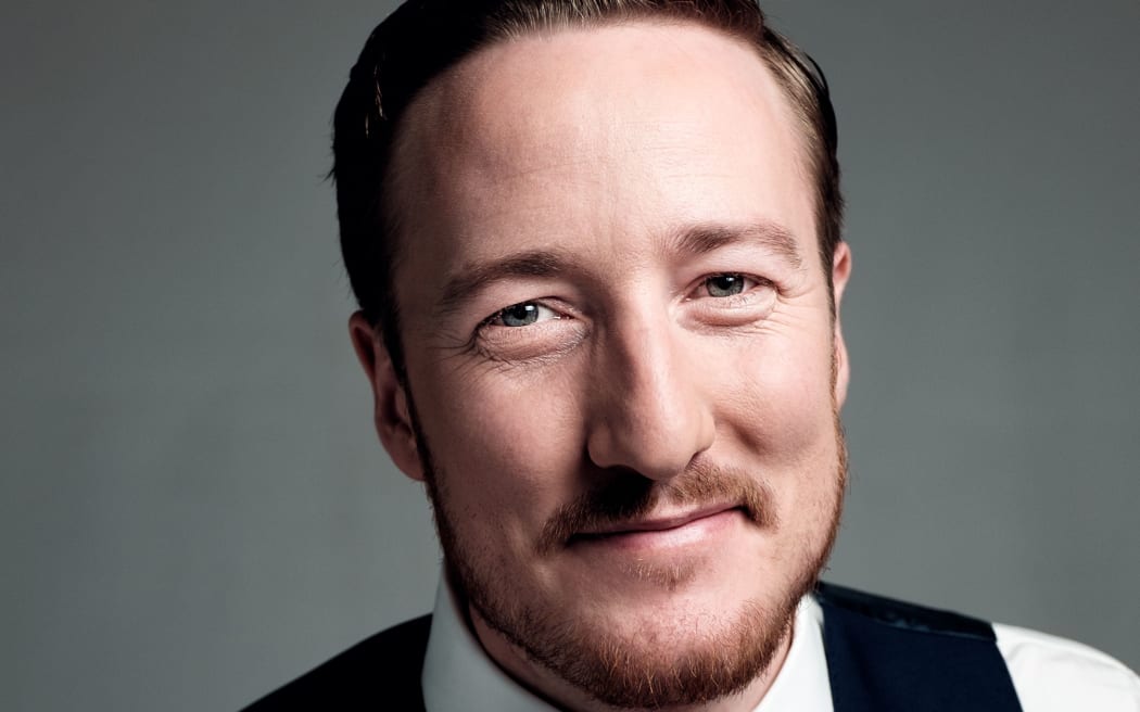 New Zealand baritone Chris Bruerton is part of the sextet The Kings Singers.