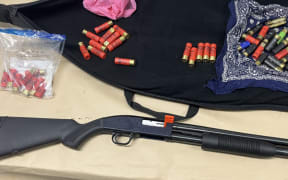 Police seize shotgun during search of Māngere property.