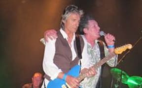 Graham Brazier (right) performs with Hello Sailor in 2011.