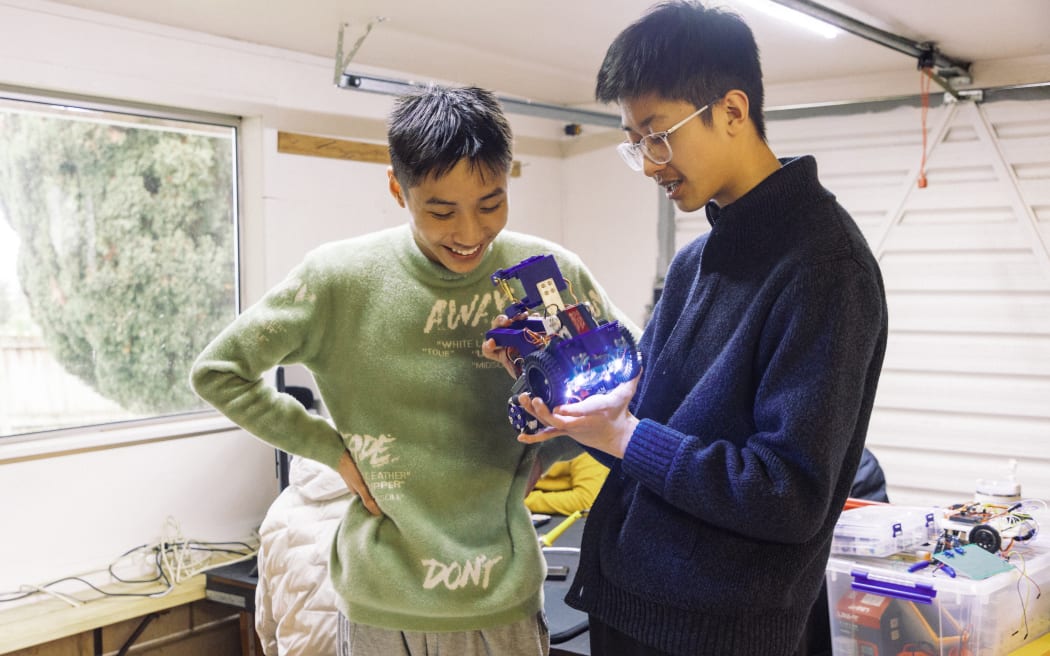 Young students are learning to build robots at a home-based robotics and programming school on Auckland’s North Shore.
