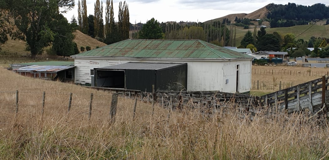 The woolshed-classroom for agriculture students from the primary-secondary school in Taihape.