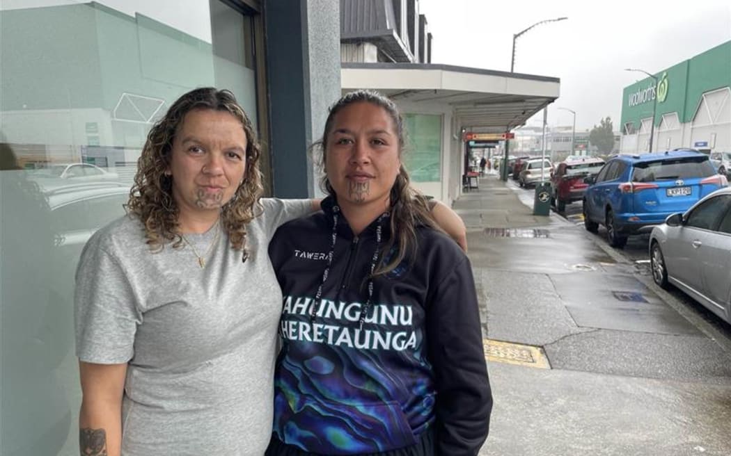 Lower Hutt Resident Nicole Gilbert (left) and friend Sorayu Kuman.