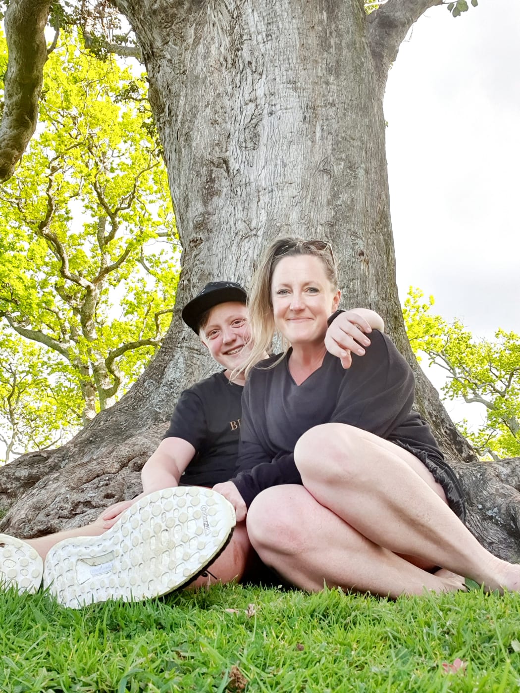 Charlie Pronk with his mother Jess.