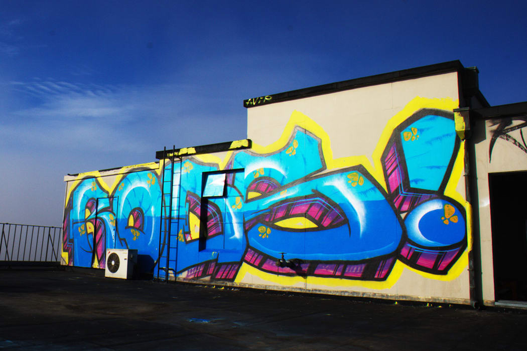 Graffiti in Christchurch red zone