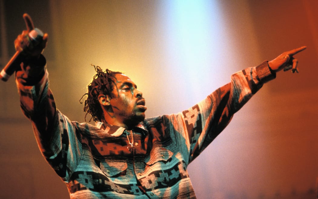 Rapper Coolio performs live on stage at Paradiso in Amsterdam, Netherlands on 17th January 1996.