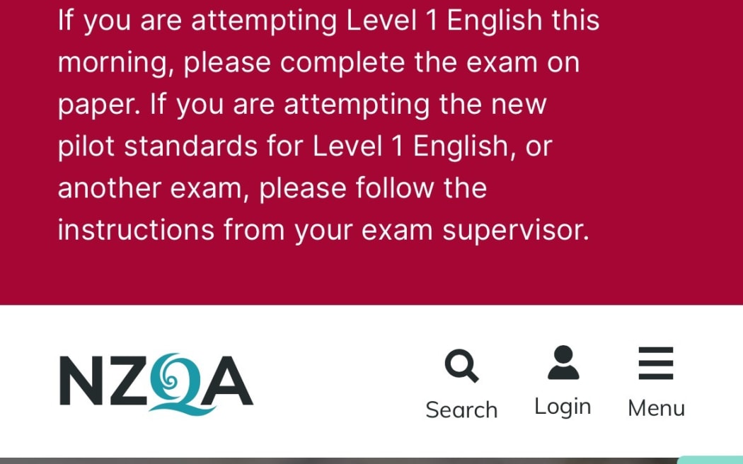 NZQA instructions for students in 2023.