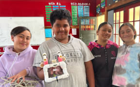 Motatau School’s aquabotics team, from left, Te Maioha Tipene, Zacchaeus Tua, Christina Brown and Aumaarire Prime.