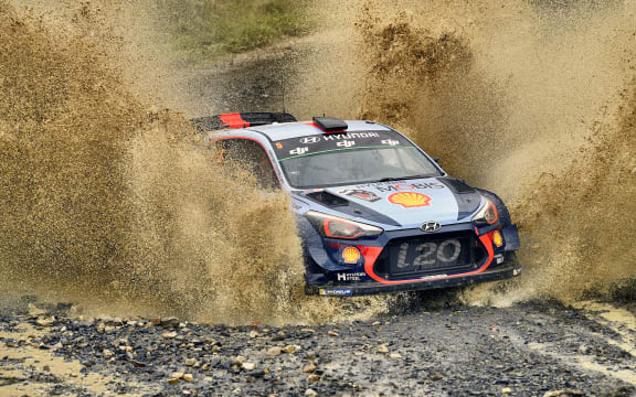 Thierry Neuville in the Rally of Australia