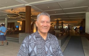 Prime Minister of Tuvalu, Kausea Natano at Pacific Islands Forum Special Leaders Retreat in Fiji in February 2023.