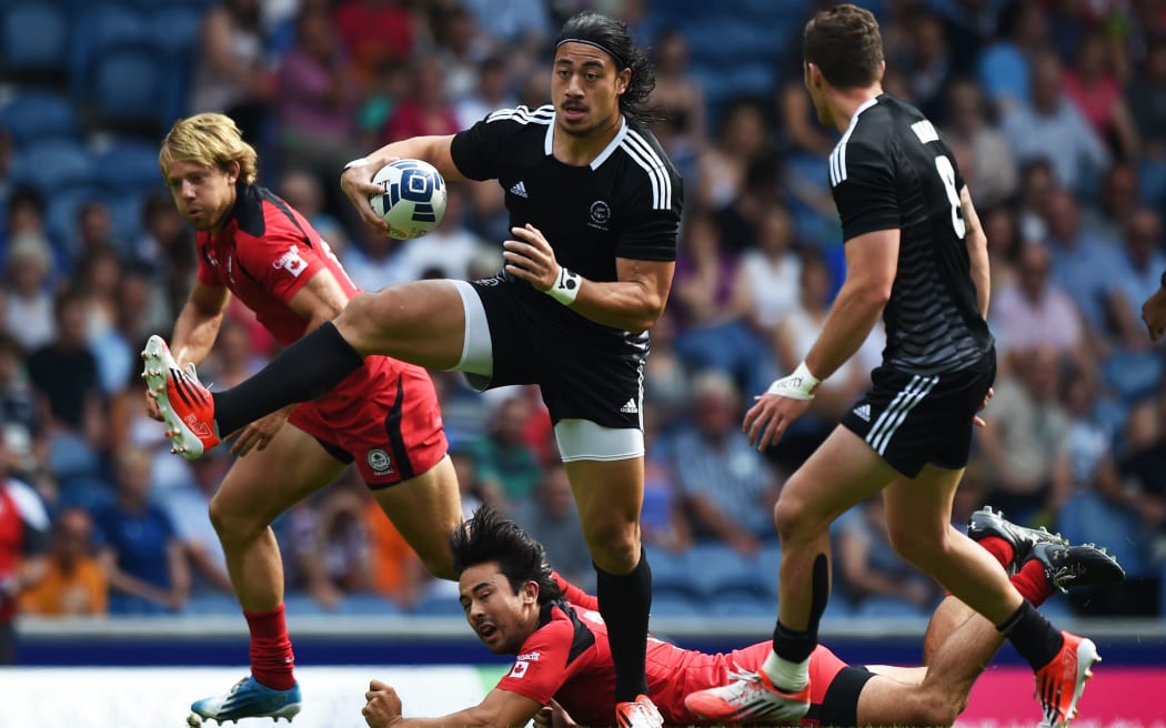 Ben Lam in action for New Zealand against Canada at Commonwealth Games