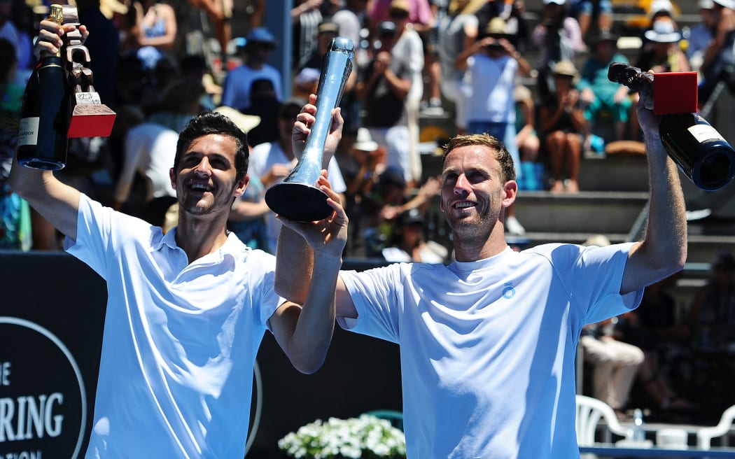Michael Venus (right) and Mate Pavic have won four doubles titles this year.
