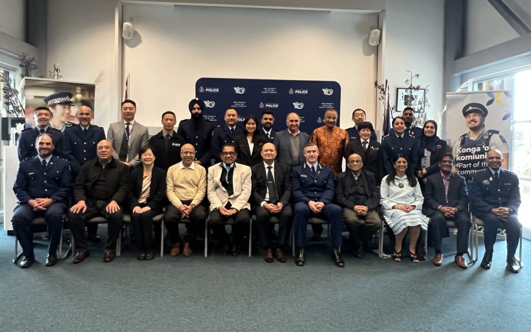 Ethnic team at the launch of police updated ethnic and Pasifika strategies.