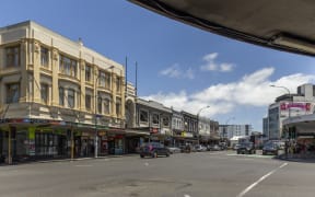Auckland, New Zealand -January 04, 2019: People at Karangahape (K) Road on a sunny day over Auckland, New Zealand.