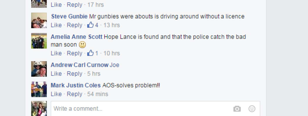 Steve Gunbie comments again on the police's Facebook post