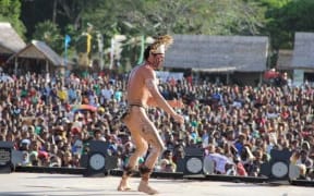 A performer at the Festival of Pacific Arts, 2012.
