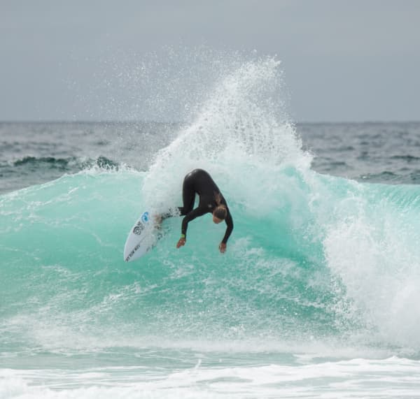 Paige Hareb competing at the Newcastle Pro.