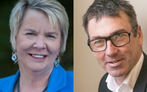 National's Nicky Wagner, left, and Labour's Duncan Webb