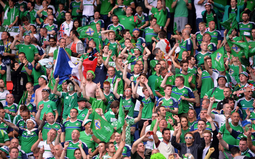 Northern Ireland football supporters 2016.