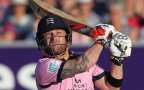 Brendon McCullum in action for Middlesex.