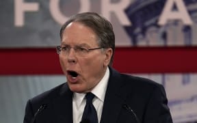 NRA vice president Wayne LaPierre speaks during CPAC 2018 in National Harbor, Maryland.