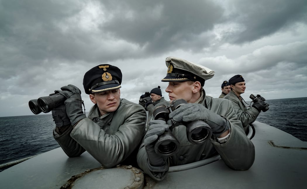The cast of the new Das Boot keep an eye out for trouble.