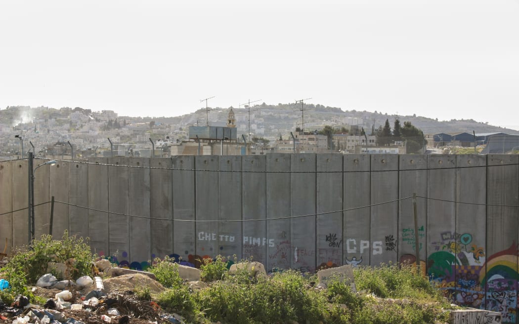 The West Bank Wall between Israel and Palestine.