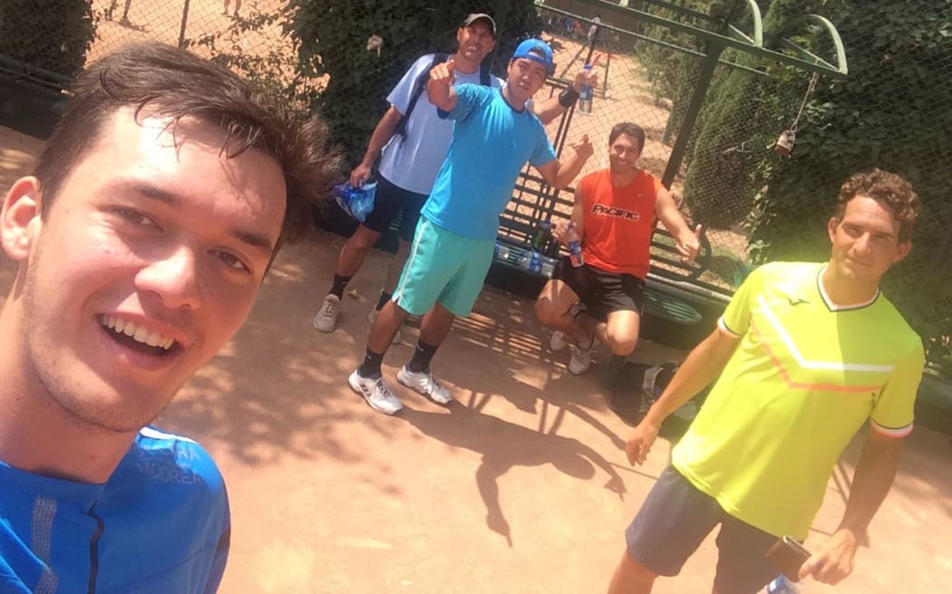 The Pacific Oceania tennis team in Iran.