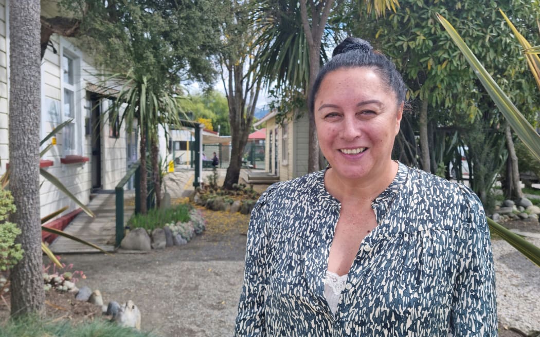 Te Āwhina Marae redevelopment team chair Miriana Stephens (Ngāti Rarua, Ngāi Te Rangi, Ngāti Ranginui).