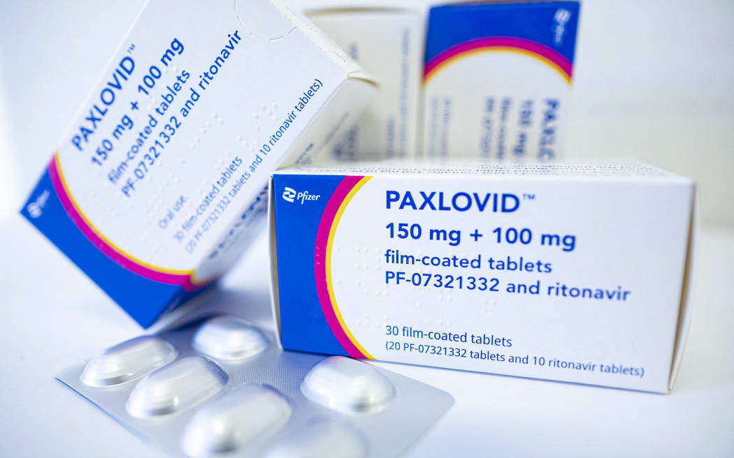01 March 2022, Berlin: The drug Paxlovid against Covid-19 from the manufacturer Pfizer is lying on a table.