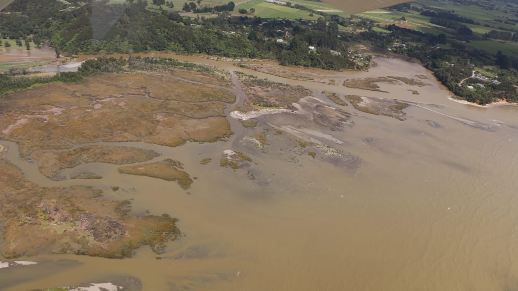 Flooding in the Takaka valley.