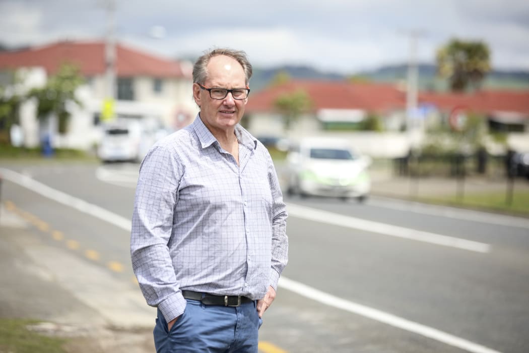 Peter Baars on Marguerita St, where road changes have been recommended to Rotorua Lakes Council.