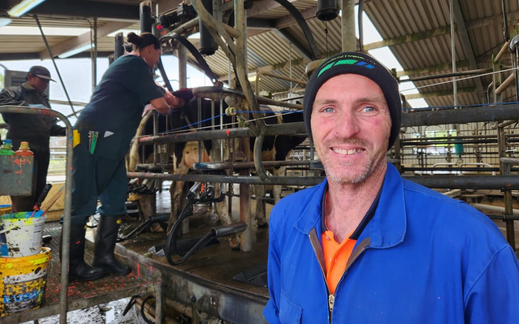 Jon Cranshaw, farm manager at Kaiwaiwai Dairies