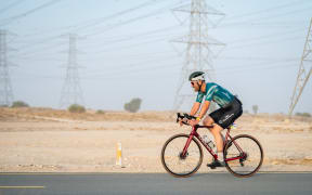 Jason Doyle cycling in Dubai