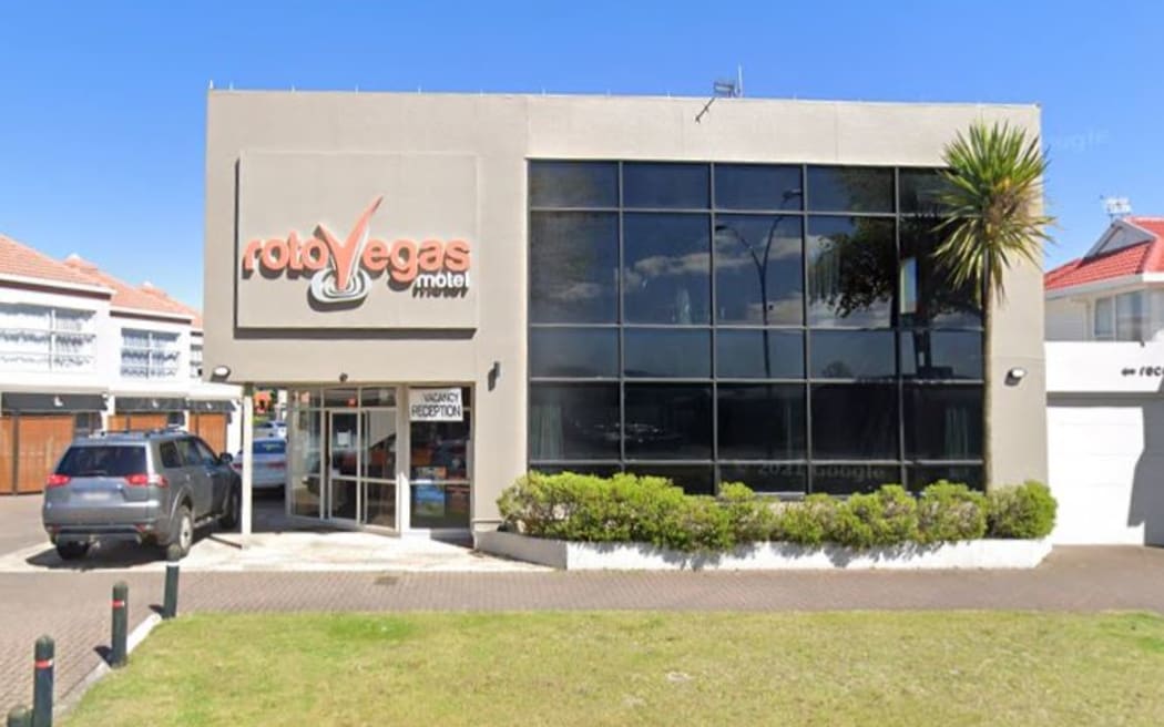 RotoVegas Motel is one of the motels on Fenton Street in Rotorua that is being used for emergency accommodation.