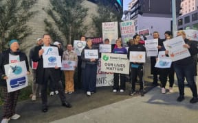 Representatives of patient advocate organisations at the MyLiveMatters campaign launch in Auckland on 28 August 2023.